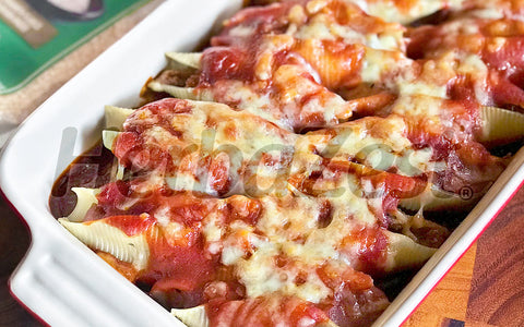 Amaranth and Mushroom Stuffed Pasta Shells