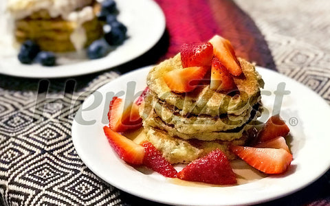 Amaranth Banana Pancakes