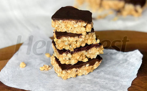 Amaranth Pop Peanut Butter Bars
