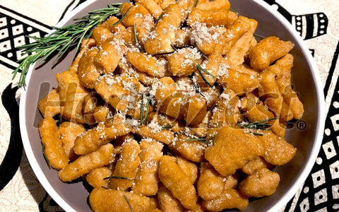Amaranth Sweet Potato Gnocchi