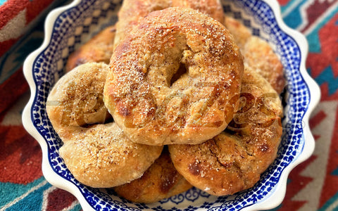 Apple Cinnamon Bagels with Amaranth Flour