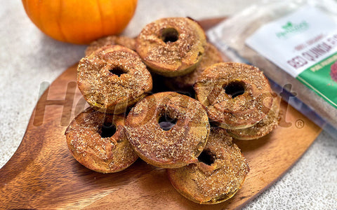 Baked Pumpkin Donuts with Red Quinoa Flour