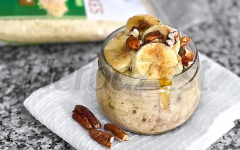 Banana Bread Overnight Quinoa Flakes
