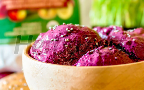 Camu Camu & Blueberry Chia Ice Cream