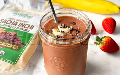 Chocolate Smoothie with Sacha Inchi Powder