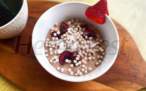 Chocolate Yogurt with Kaniwa Pop