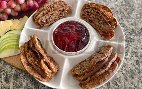 Cranberry Sunflower Crackers with Kaniwa Flakes