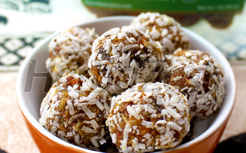 Goldenberry Mango Energy Bites with Coconut