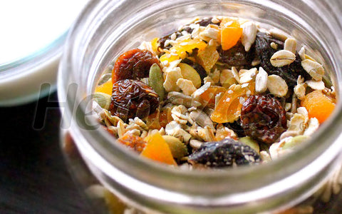 Healthy Muesli with Dried Mango and Goldenberries