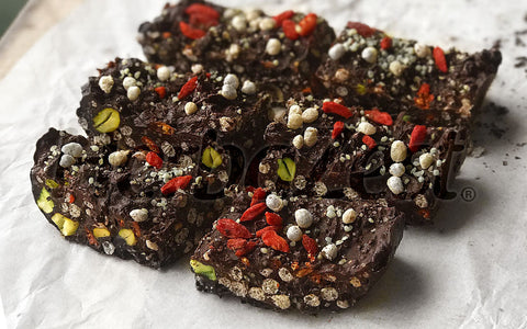 Kaniwa Pop Rocky Road Bars