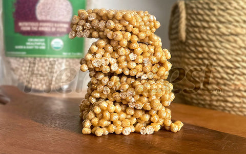 Kaniwa Pop Tahini Crispy Treats