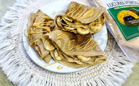 Lucuma Banana Crepes