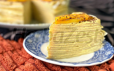 Lucuma Mango Crepe Cake