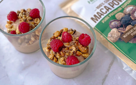 Maca Chocolate Yogurt Parfait