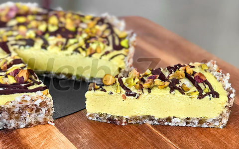Mango Lucuma Cashew Cheesecake