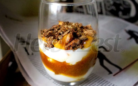 Morning Goldenberry Papaya Parfait with Granola