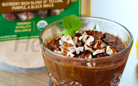 Nutritious Maca & Peanut Butter Banana Mousse