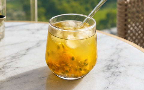 Passion Fruit Soursop Leaf Iced Tea