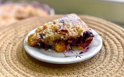 Peach Blueberry Cake with Quinoa Flour