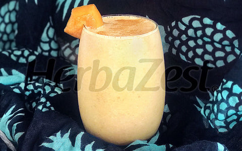 Peaches & Cream Smoothie with Lucuma Powder