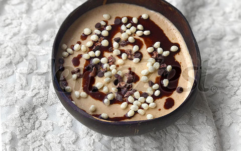 Peanut Butter Banana Smoothie with Quinoa Pop