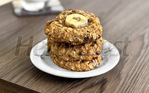 Peanut Butter Cookies with Oats & Amaranth Flakes