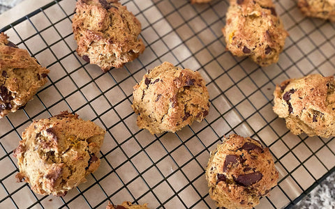 Pumpkin Chocolate Chip Quinoa Flour Cookies