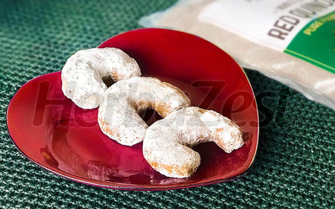 Quinoa Almond Crescent Cookies