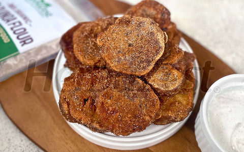 Quinoa Flour Cinnamon Apple Fritters