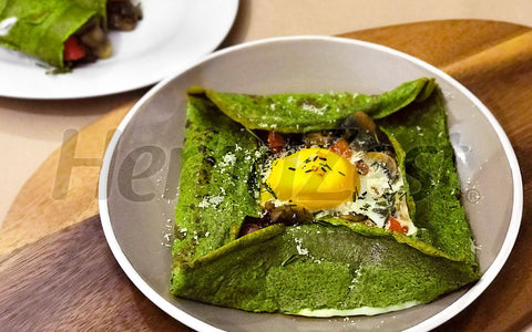 Quinoa Spinach Crepes