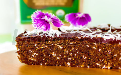 Raw Lucuma & Coconut Brownies