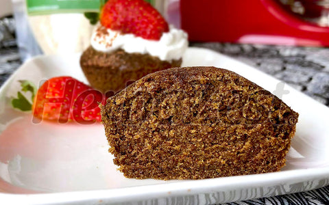 Red Quinoa Flour Cupcakes with Whipped Coconut Cream