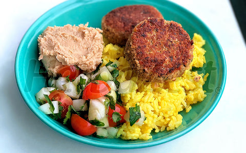 Sacha Inchi Falafel Burgers