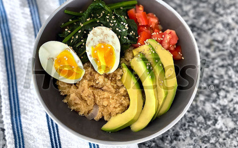 Savory Amaranth Flake Bowl