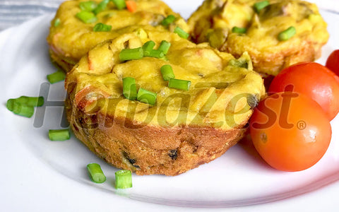 Savory Amaranth Tofu Quiches