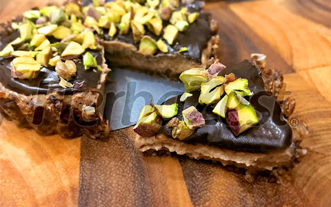 Vegan Aguaje Cream Tarts with Pistachios