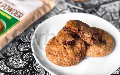 Vegan Lucuma Chocolate Chip Cookies