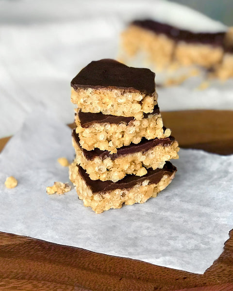 Amaranth Pop Peanut Butter Bars
