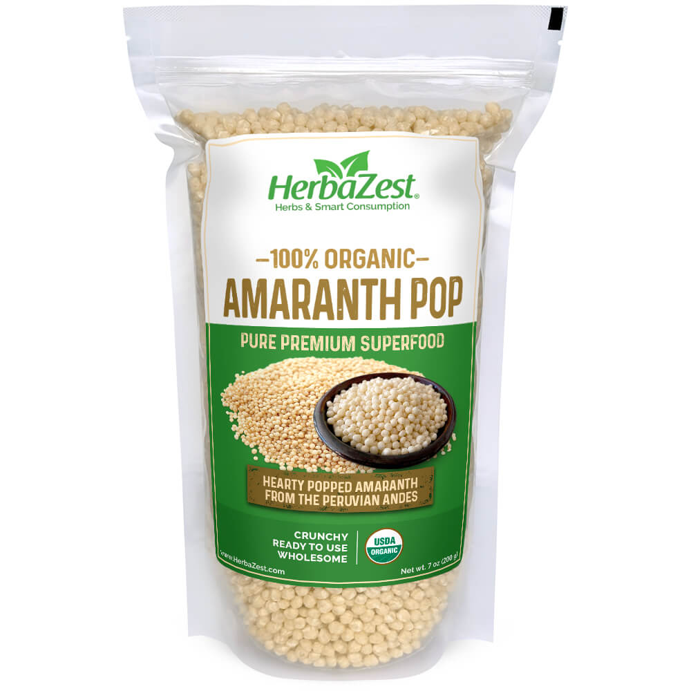 Amaranth Flakes - Organic & Convenient - HerbaZest