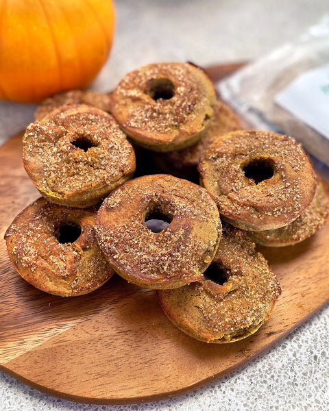 Baked Pumpkin Donuts with Red Quinoa Flour