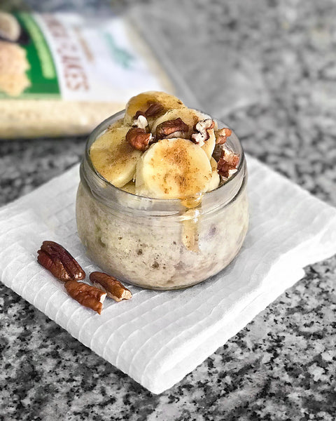 Banana Bread Overnight Quinoa Flakes