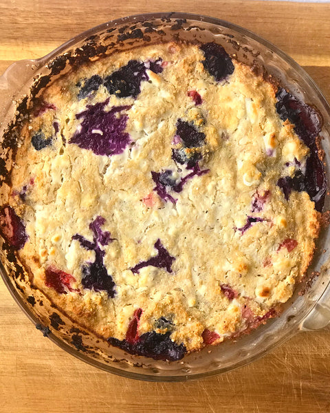 Berry Cheesecake Baked Quinoa Flakes