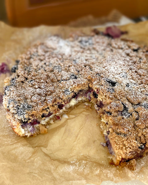 Blueberry Cheesecake with Amaranth Flour