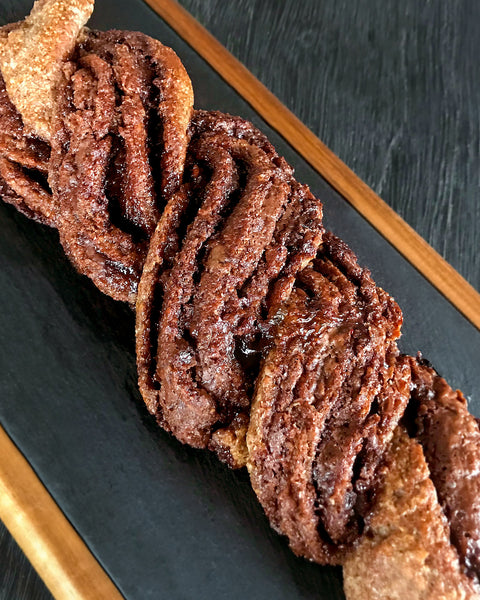 Braided Red Quinoa Chocolate Twist