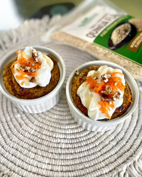 Carrot Cake Baked Quinoa Flakes