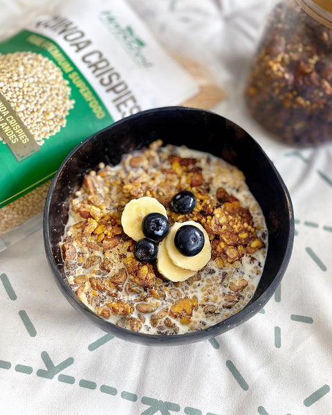 Carrot Cake Granola with Amaranth Crispies