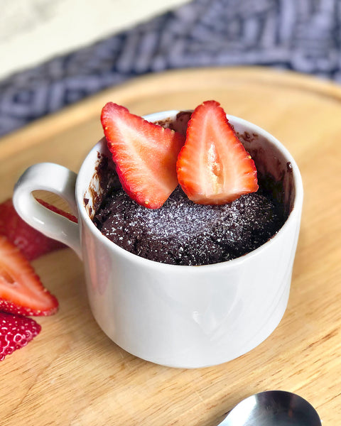 Chocolate Amaranth Mug Cake