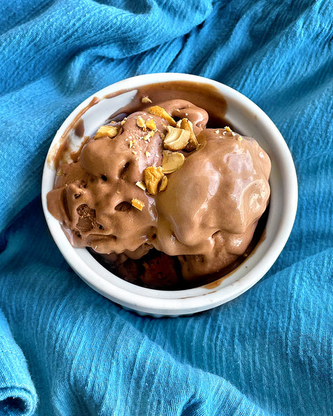 Chocolate Chickpea Ice Cream