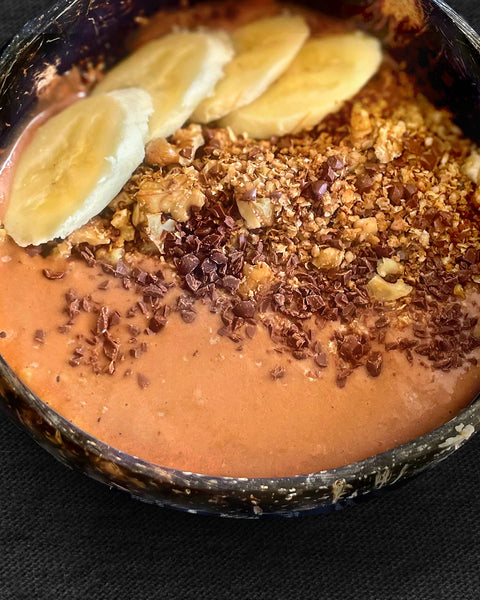 Chocolate Sweet Potato Smoothie Bowl