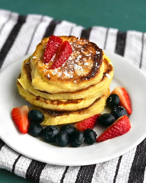 Cottage Cheese Pancakes with Amaranth Flour